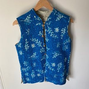 Floral Quilted Vest - REVERSIBLE! | Size M